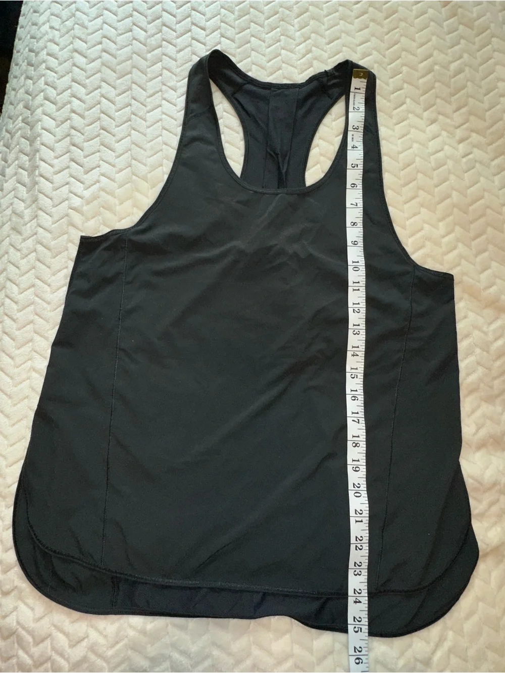 Lululemon Tank Top Black PTP 18” Size 4